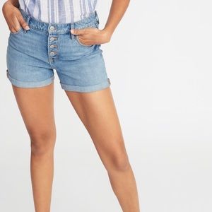 Old Navy High-Waisted Button-Fly Jean Shorts NWT